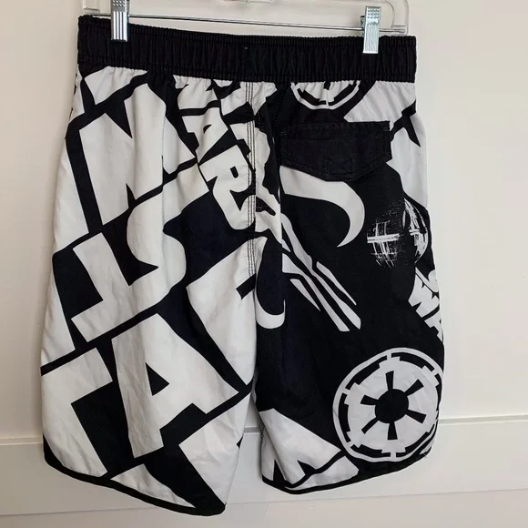 Star Wars Black & White Swim Trunks - Picture 2 of 6
